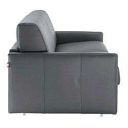 Inside 75 Canapé lit SUN convertible EXPRESS 140cm sommier lattes matelas 16cm polyuréthane gris graphite pas cher