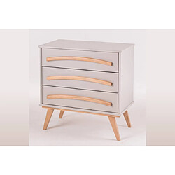 DECOPIN commode slow-living 3 tiroirs elin - lin uni 