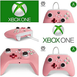 Power A Manette Xbox ONE / XS / PC ROSE Contrôleur de jeu MICROSOFT filaire 3M - XBOX X/PC Fonction TURBO ROSE 