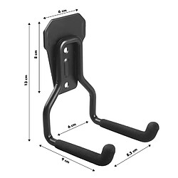 Acheter Support mural de garage Maclean MC-439 en acier, pour pneus outils échelle tuyaux, max 35kg, longueur 9cm