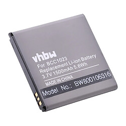 vhbw Batterie remplacement pour Huawei BCC1023, HB5N1, HB5N1H pour téléphone portable (1500mAh, 3,7V, Li-ion) 