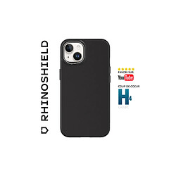 RHINOSHIELD coque compatible avec [iPhone 15] SolidSuit - coque fine avec technologie d'absorption des chocs et finition premium mate - Noir