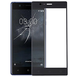 Wewoo Lentille extérieure en verre pour Nokia 3 noir 