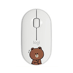 Universal Souris sans fil Souris Bluetooth Silent Slim Souris Bluetooth pour ordinateurs portables Bureau Home | Mouse (Blanc) 