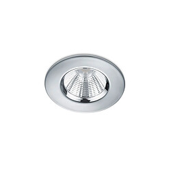 Lumière Downlight Encastrable Rond Moderne Chrome 3000K IP65