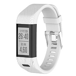 Wewoo Bracelet pour montre connectée en silicone Smart Watch Garmin Vivosmart HR + Blanc