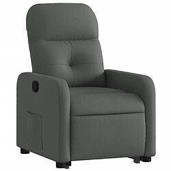 Avis Maison Chic Fauteuil Relax pour salon, Fauteuil inclinable Gris foncé Tissu -GKD48691