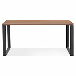 Paris Prix Bureau Design Abigano 160cm Noyer & Noir