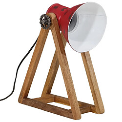 vidaXL Lampe de bureau 25 W rouge délavé 30x17x40 cm E27