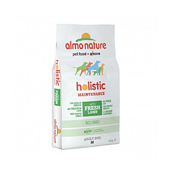 Croquettes Almo Nature Holistic pour chien adulte taille moyenne Sac 12 kg Saumon et Riz 