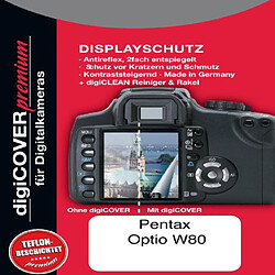 DigiCover Protection d'écran premium pour Pentax Optio W80