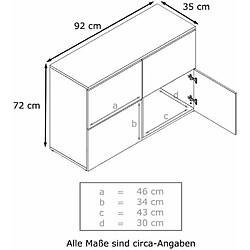 Avis Mpc Commode Moderne Façades Bicolores Grises Sablées Et Blanches Laquées Et Corps Mat Blanc