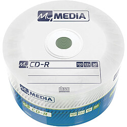 1x50 MyMedia CD-R 80 / 700MB 52x Speed Wrap