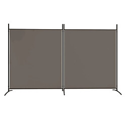 Avis Maison Chic Paravent/Cloison de séparation 2 panneaux Anthracite 348x180 cm Tissu -MN35379