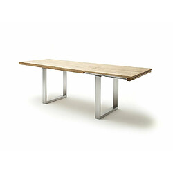 Avis Inside 75 Table extensible DUBLIN 180 x 100 cm chêne sauvage acier brosse