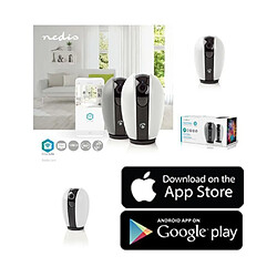 NEDIS Caméra intérieure IP Smart Life Wi-Fi HD 720p Inclinaison du panoramique Micro SD Vision nocturne Android™ / IOS |