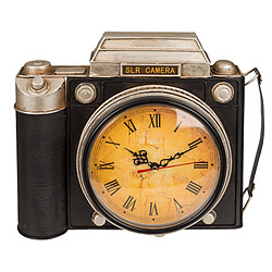 Out Of The Blue Boîte à clefs appareil photo avec horloge noire Vintage