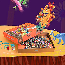 Universal Puzzle dinosaure intestin pour enfants Puzzle dessin jouet éducatif précoce (orange) pas cher