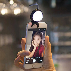 Wewoo Pour iPhone, Galaxy, Huawei, Xiaomi, noir LG, HTC et autres smartphone Smart Phone Self Light avec crochet,