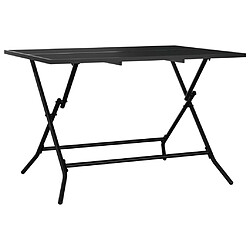 Acheter vidaXL Table de jardin pliable anthracite 110x80x72 cm maille d'acier