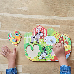 Avis Puzzle en bois premier âge Happy farm - Janod