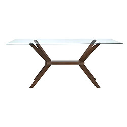 Acheter Vente-Unique Ensemble table + 4 chaises BELINDA - Hêtre et Noyer