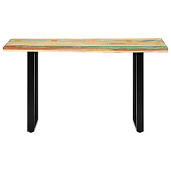 vidaXL Table de salle à manger 140x70x76cm Bois de récupération massif