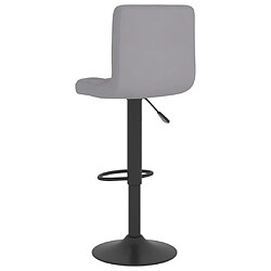 Acheter vidaXL Tabouret de bar Gris clair Tissu