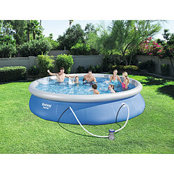 Bestway Kit piscine autoportante ronde Fast Set Pools - D. 457 x H 84 cm