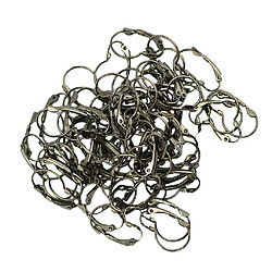 100 pièces à levier en laiton boucle d'oreille crochet Earwires Conclusions de bricolage Vert Bronze