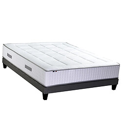 Idliterie Ensemble matelas Ressorts 7 zones H30cm + sommier PALACIO FABRICATION FRANCAISE