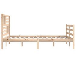 Acheter vidaXL Cadre de lit sans matelas 180x200 cm bois massif