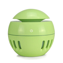 Wewoo Purificateur d'air Lampe d'aromathérapie à sept couleurs pour humidificateur évidé USB à grain de bois avec télécommande vert