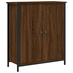 vidaXL Buffet chêne marron 70x30x80 cm bois d'ingénierie