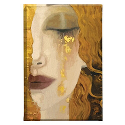 EPIKASA Impression sur Toile Klimt Gold Tear