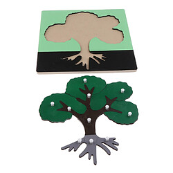 Avis Montessori Animaux en bois Plant Jigsaw Puzzle Panel Enfants Jouets bébé Arbre