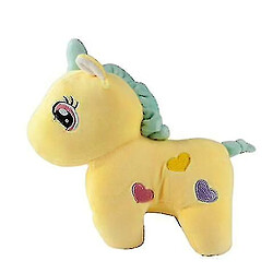 Universal Yellow-Unicorn avec des coeurs, des jouets en peluche / des animaux en peluche jaunes