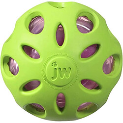 JW Jouet Crackle Ball Medium De, Balle en Caoutchouc avec Un C?ur en Bouteille Plastique pour Les Chiens pour Chien Taille M 