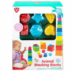 Blocs Empilables PlayGo 10,5 x 9 x 10,5 cm 16 Pièces 4 Unités pas cher