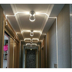 Universal Lumière de rebord de fenêtre LED Lumière de couloir à distance colorée Rayon de 360 degrés Ligne de cadre de porte Applique murale pour l'hôtel Passerelle Bar Famille (chaud) 