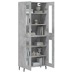 Avis Maison Chic Buffet,Meuble de Rangement,commode pour salon,Cuisine Gris béton 69,5x34x180 cm Bois d'ingénierie -MN92948