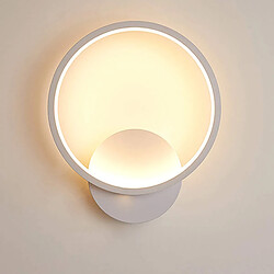 Stoex Applique Murale Blanche Minimaliste D'Intérieur Applique Murale Led Lampe Murale Ronde Blanc Chaud Pour Salon Chambre Couloir Couloir Escaliers 