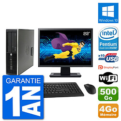 PC HP Compaq Pro 6300 SFF Ecran 22" G630 RAM 4Go Disque 500Go Windows 10 Wifi · Occasion 