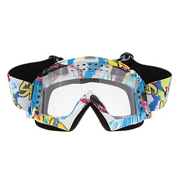 Anti brouillard moto VTT VTT course lunettes lunettes A014 miroir blanc