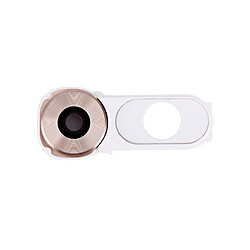 Wewoo Pour LG V10 / H986 blanc / F600 Lentille de la caméra arrière + bouton d'alimentation pièce détachée 