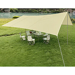 Universal Oxford Outdoor Protection contre la pluie et la protection solaire Camping multipersonnel Camping Auvent Pergola(Beige)