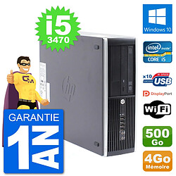 PC HP Compaq Pro 6300 SFF Intel i5-3470 RAM 4Go Disque Dur 500Go Windows 10 Wifi · Occasion 