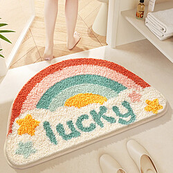 LUUCOZK Tapis de bain antidérapants absorbants à séchage rapide, décoration de salle de bain, motif 2-45x75cm 