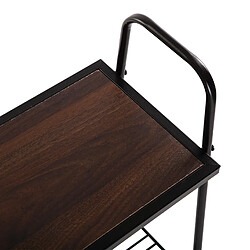 Acheter Versa Meuble d'entrée étroit, Table console Vilius 80x23,5x80cm,Bois, Marron et noir