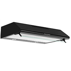 Hotte visière 60cm 344m3/h noir - ahc640bk - AIRLUX 